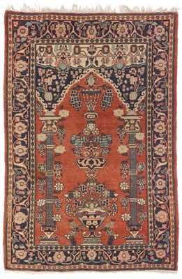 Lot 230 - Carpet. A Middle Eastern woollen prayer rug, early-mid 20th century