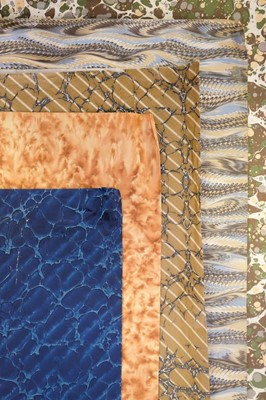 Lot 215 - Marbled paper. A selection of marbled and decorative papers etc.