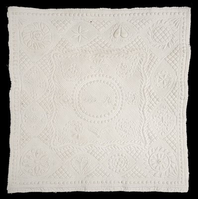 Lot 278 - Quilts. Two boutis petassoun quilts, France, mid 19th century