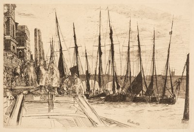 Lot 499 - Haden (Francis Seymour, 1818-1910). Battersea Reach, 1863