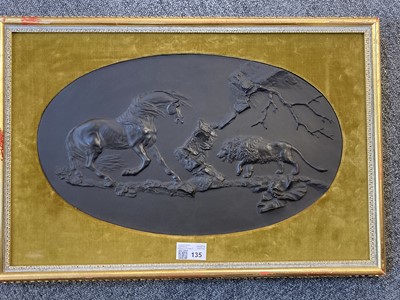 Lot 135 - Wedgwood. The Frightened Horse, after George Stubbs, late 18th century
