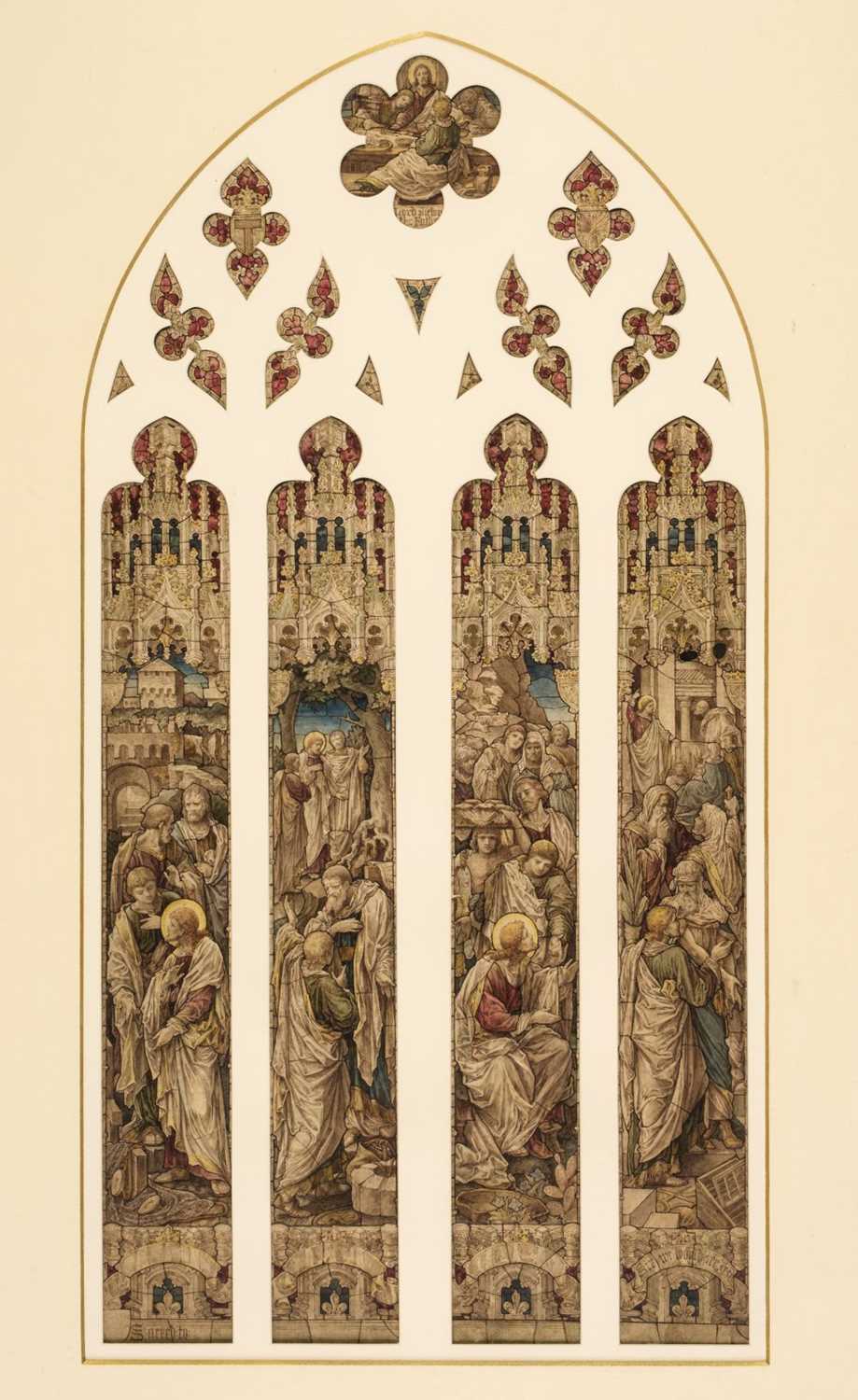 Lot 370 - Heaton, Butler & Bayne. Design for a stained glass window, 19th century