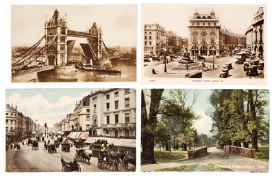 Lot 289 - Postcards. A collection of approximately 550 mostly post-Edwardian postcards of London