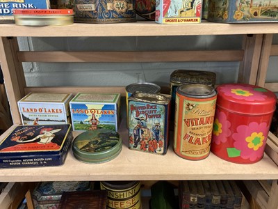 Lot 41 - Advertising Tins. Huntley & Palmers and others