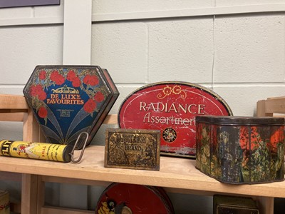 Lot 41 - Advertising Tins. Huntley & Palmers and others
