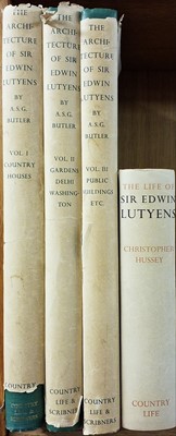 Lot 371 - Butler (A. S. G.). The Architecture of Sir Edward Lutyens, 3 volumes, London: Country Life, 1950