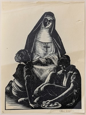 Lot 422 - Leighton (Clare Veronica Hope, 1898-1989). The Abbess and the Twins, 1929