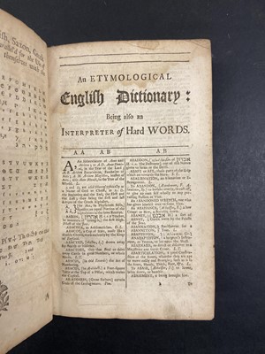 Lot 303 - Bailey (Nathaniel). An Universal Etymological English Dictionary