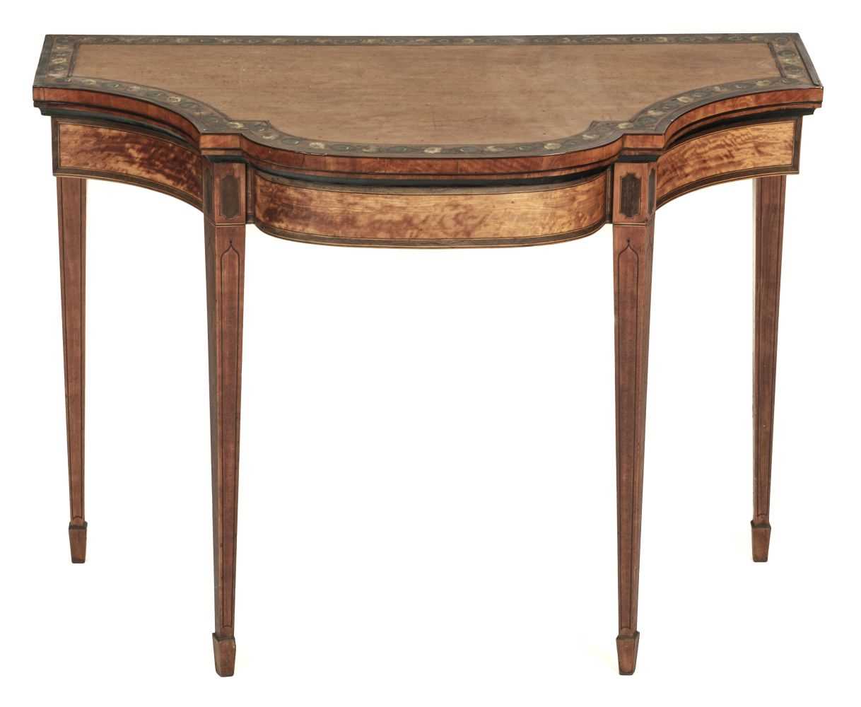 Lot 206 - Card Table. Edwardian card table