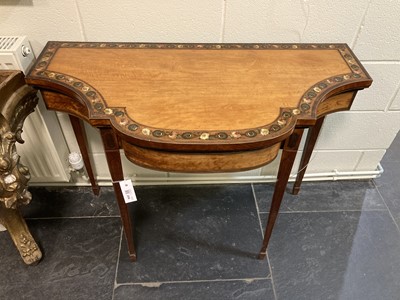 Lot 206 - Card Table. Edwardian card table