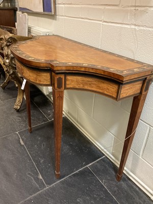 Lot 206 - Card Table. Edwardian card table