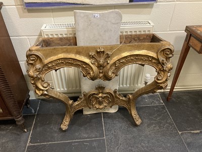 Lot 344 - Console Table. A Rococo style console table