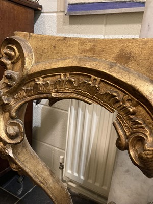 Lot 344 - Console Table. A Rococo style console table