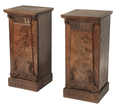 Lot 205 - Cabinets. Pair of William IV period cabinets