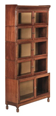 Lot 200 - Bookcase. 1920s 5-tier bookcase - Minty of Oxford