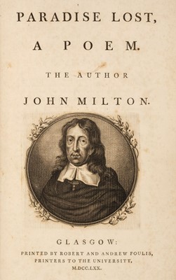 Lot 348 - Milton (John). Paradise Lost, 1770