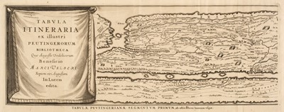Lot 167 - Peutinger Table. Jansson (Jan), Tabula Itineraria ex illustri Peutingerorum Bibliotheca, 1652