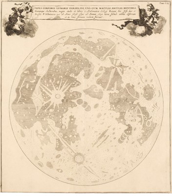 Lot 192 - The Moon. Kircher (Athanasius), "Typus Corporis Lunaris Panselini..., circa 1664