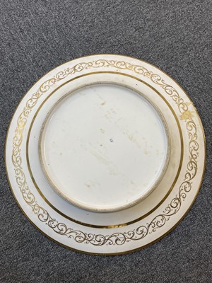 Lot 118 - Charger, Continental porcelain floral charger
