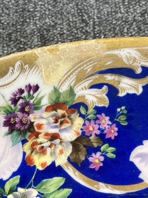 Lot 118 - Charger, Continental porcelain floral charger