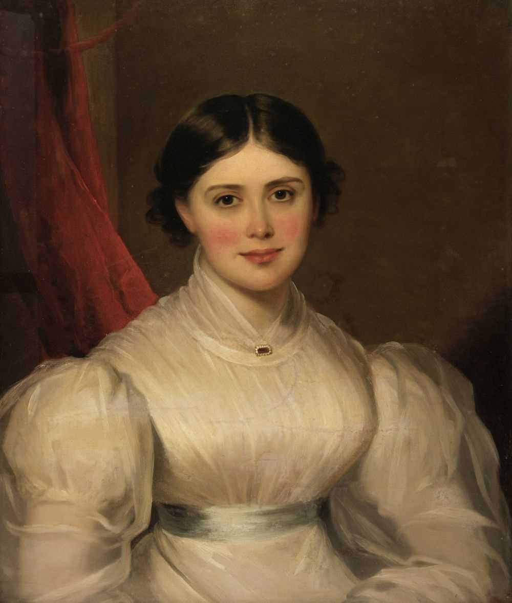 Lot 324 - Barber (Thomas, 1768-1843). Portrait of Eliza Wilson née Read (1803-1851), circa 1830