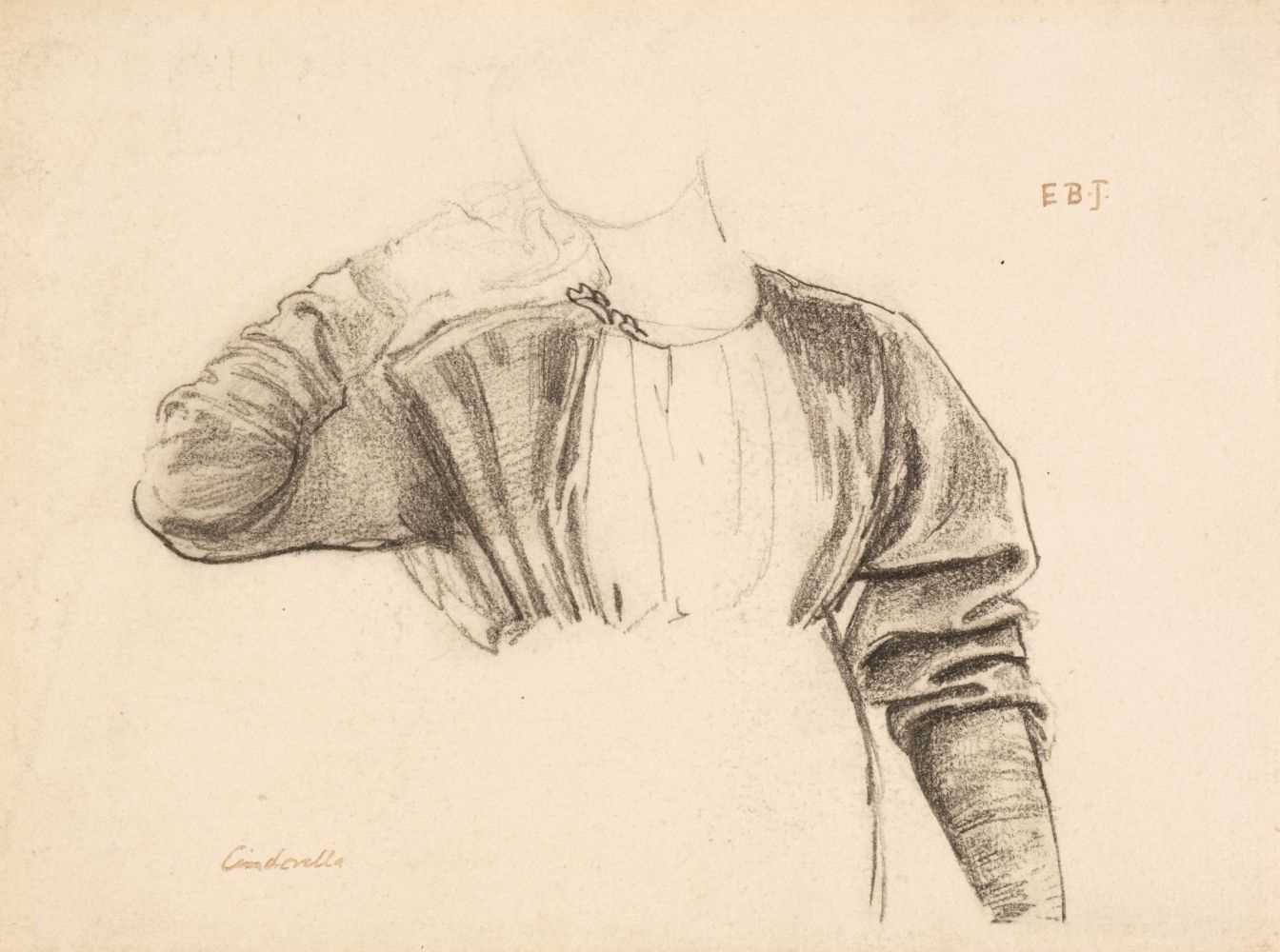 Lot 371 - Burne-Jones (Sir Edward Coley, 1833-1898). Drapery Study of a Woman for Cinderella, 1862-1863