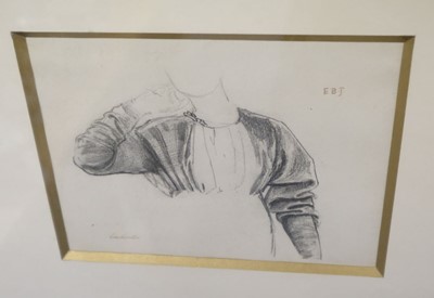 Lot 371 - Burne-Jones (Sir Edward Coley, 1833-1898). Drapery Study of a Woman for Cinderella, 1862-1863