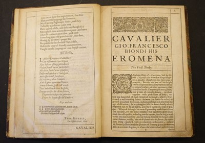 Lot 114 - Biondi (Giovanni Francesco) Eromena, or, Love and Revenge, 1632