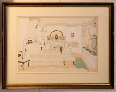 Lot 483 - Household Interiors. Four paintings of household interiors, c. 1890s