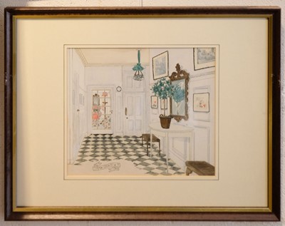 Lot 483 - Household Interiors. Four paintings of household interiors, c. 1890s