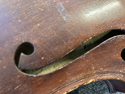 Lot 80 - Violin. Baader & Co violin circa 1907