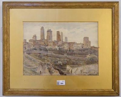 Lot 364 - Elgood (George S., 1851-1943). San Gimignano, 1881