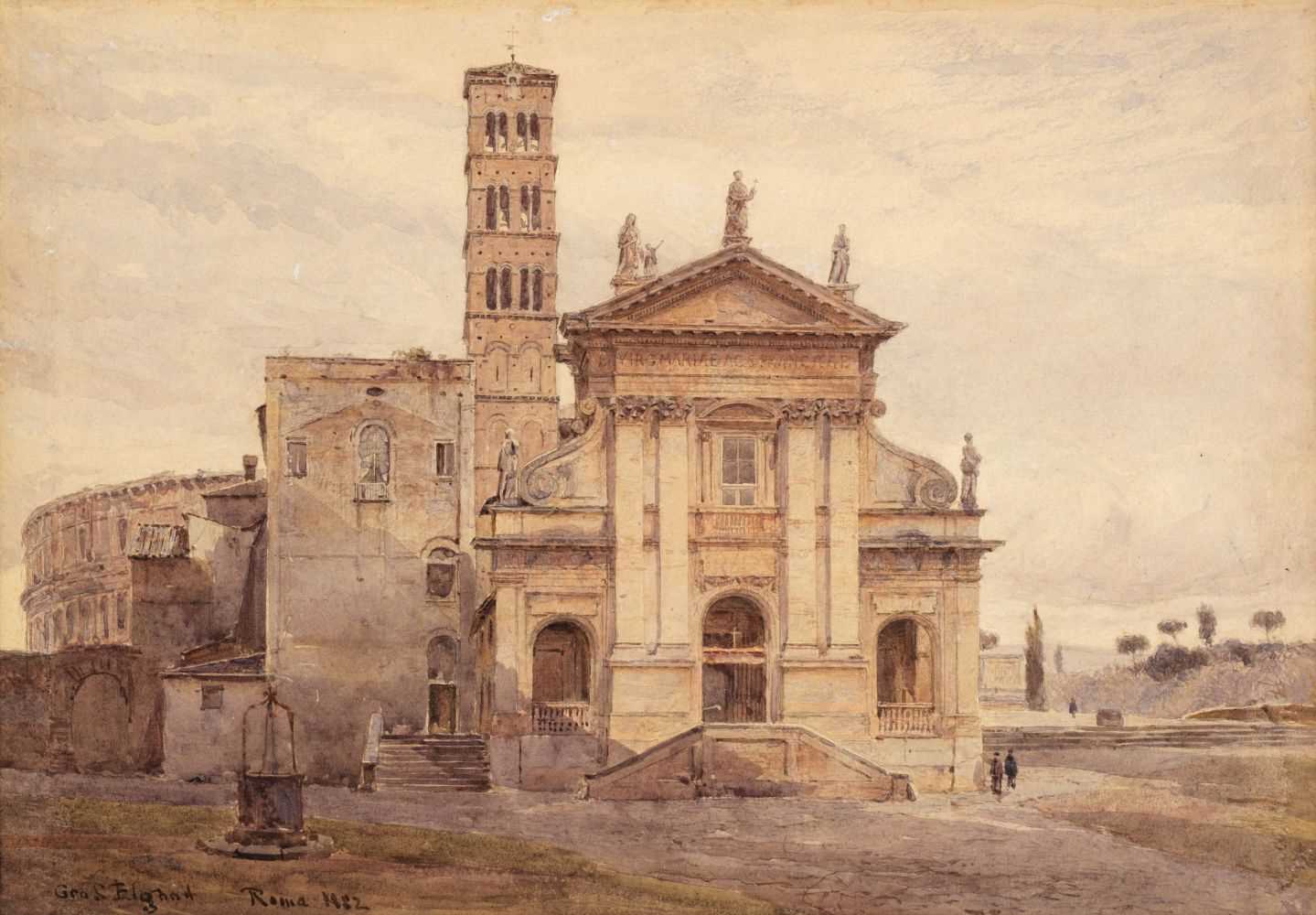 Lot 363 - Elgood (George S.). Basilica di Santa Francesca Romana, Rome, 1882