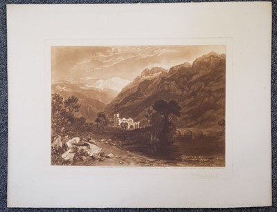 Lot 390 - Turner (Joseph Mallord Willam, 1775-1851). Penmaen-Mawr, Caernarvonshire, [1834]