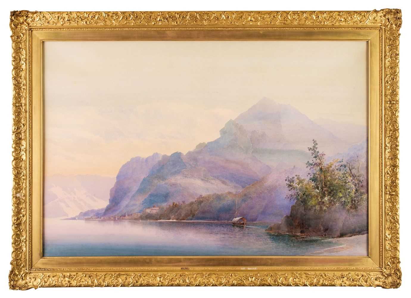 Lot 357 - Brockett (Frederick, later 19th century). View of Lake Como, Italy
