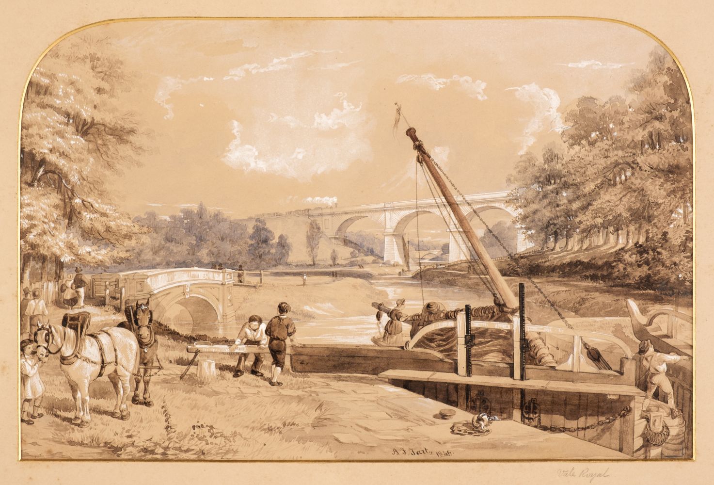 Lot 381 Tait (Arthur Fitzwilliam). 7 watercolours