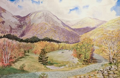 Lot 93 - Cleaver (James). Four Watercolours of Alpine Scenes, late 20th century