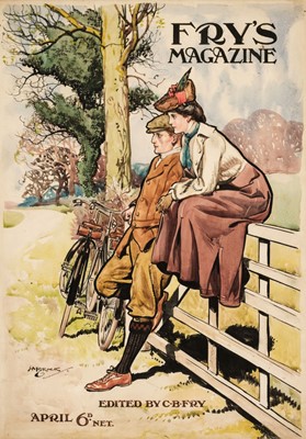 Lot 651 - Brock (Henry Matthew, 1875-1960). Original cover illustration for 'Fry's Magazine', circa 1910