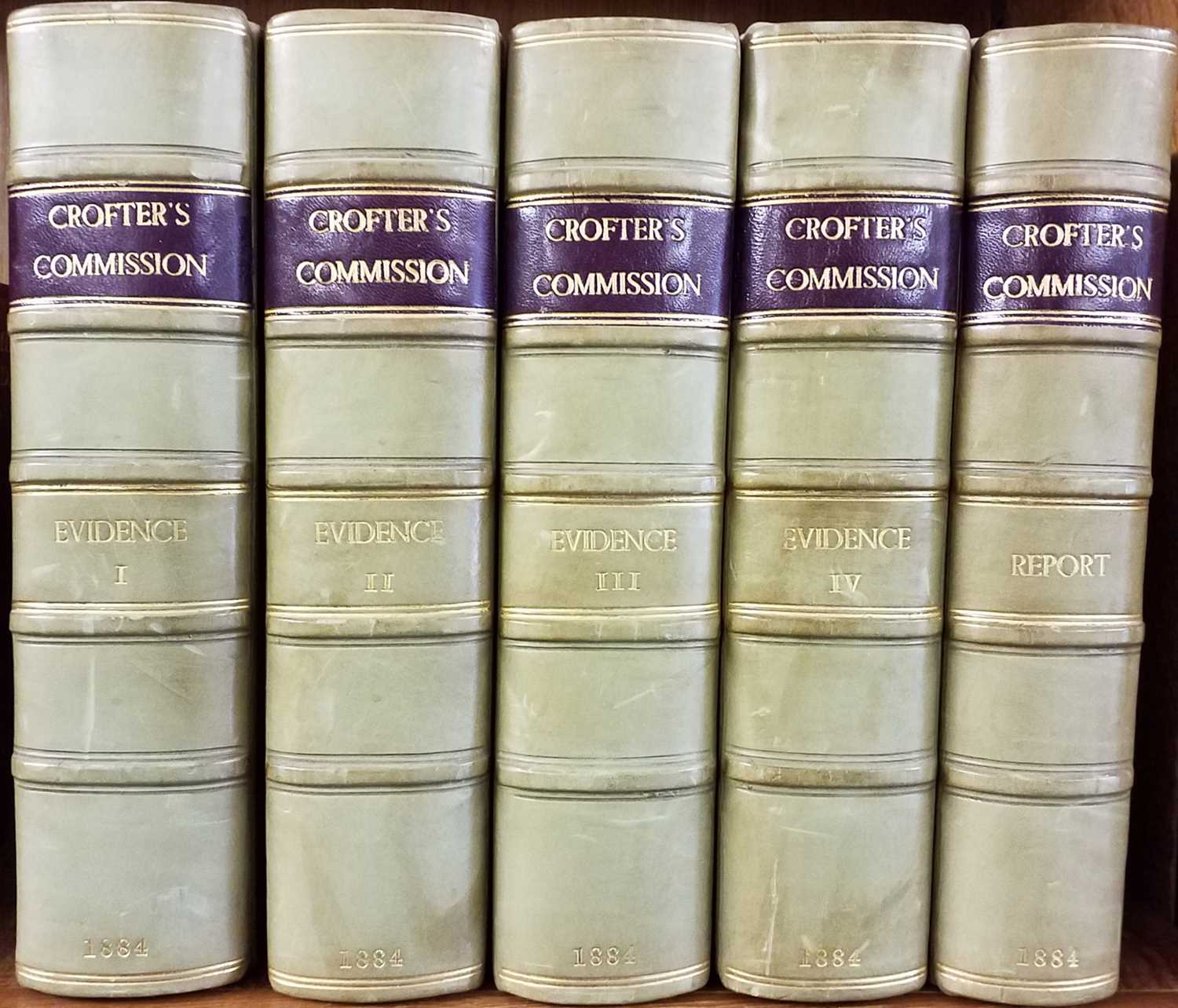 Lot 22 - Scottish Crofters. Condition of The Crofters and Cottars of Scotland. 5 volumes, 1884