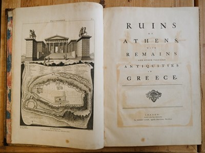 Lot 19 - Le Roy (Julien-David). Ruins of Athens with remains and other valuable antiquities in Greece, 1759