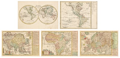 Lot 434 - Schreiber (Johann and heirs of). World and Four Continents, circa 1740 - 1809