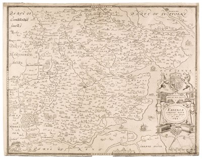 Lot 106 - Essex. Saxton (Christopher & Web William), Essexiae Comitat Nova..., circa 1645