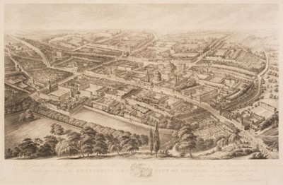 Lot 493 - Oxford. Whittock (N.), Birds-eye view of the University and City of Oxford..., circa 1840