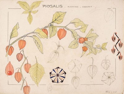 Lot 517 - Wallpaper Designs. Thirion (C.), Fifteen original designs for wallpaper, 1925