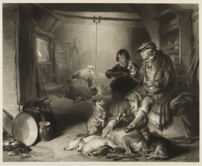 Lot 106 - Landseer (Sir Edwin). Scottish Hunter Returns to his Family, circa 1850