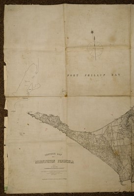 Lot 356 - Australia. Slater. (T.), Contour Map of Mornington Peninsula, 1891