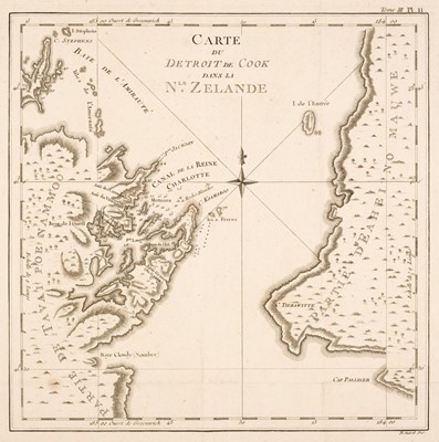 Lot 418 - New Zealand. Cook (James), Carte du Detroit de Cook dans La Nle. Zelande, circa 1774