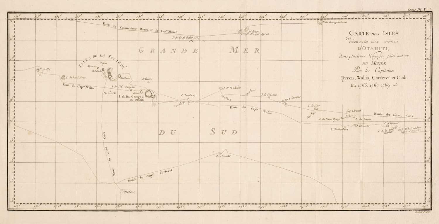 Lot 147 - Tahiti. Cook (James), Carte de L'Isle D'Otahiti par le Lieutenant J. Cook, 1774