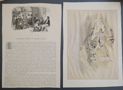 Lot 165 - Roberts (David). A collection of 28 prints, title pages and maps, circa 1848