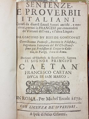 Lot 319 - Garnero (Philippe). Quatro dialogi di Garnero, 1627